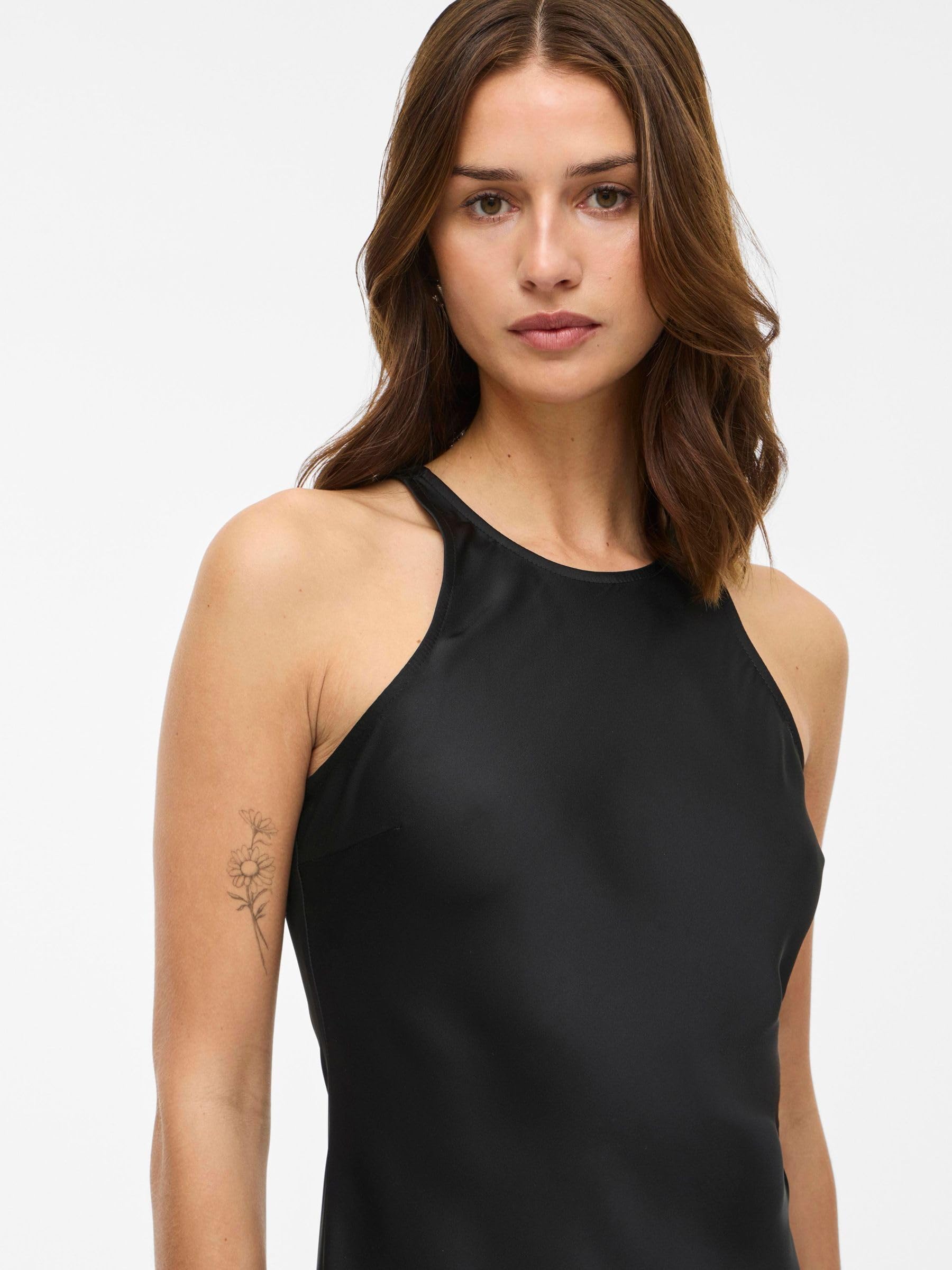 Vila Viravenna S/L Ankle Dress - Noos/Dc Viravenna S/L - Abito alla Caviglia Donna (Pacco da 1)