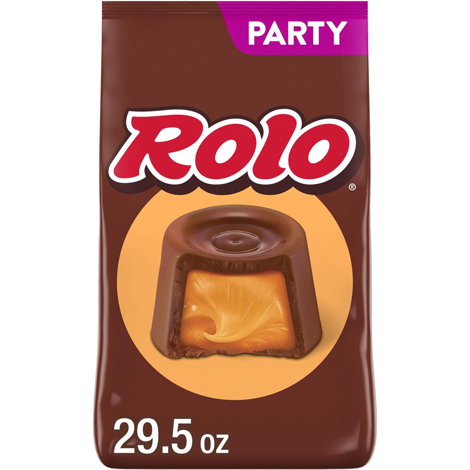 ROLO Rich Chocolate Caramels Candy Party Pack, 29.5 oz (Pack of 2)