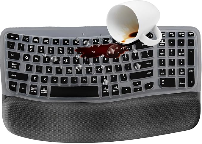 Funda de Teclado de Silicona para Logitech Wave Keys MK670 miniatura 6