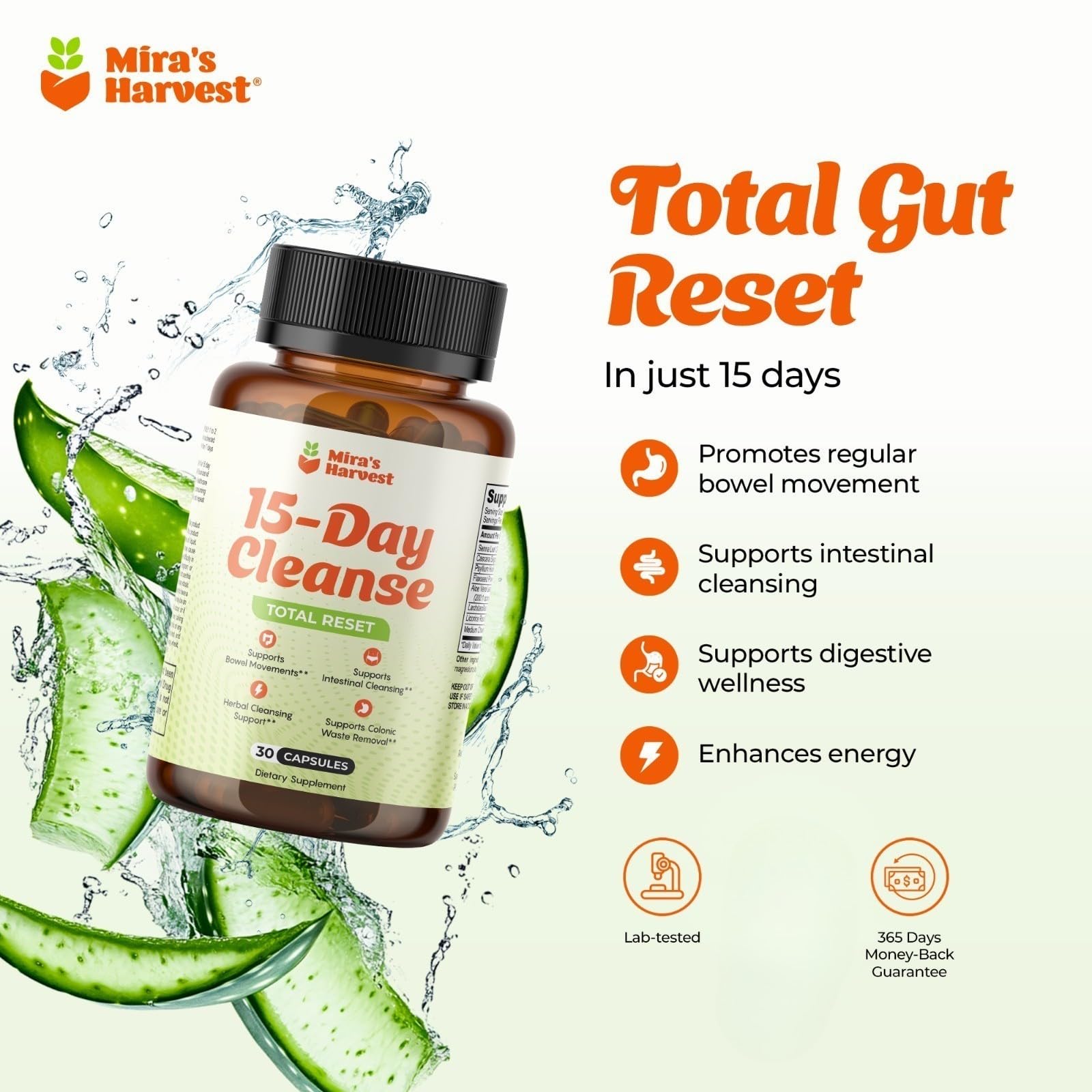 Amazon.com: Mira's Harvest 15-Day Cleanse - Two Phase Herbal Gut