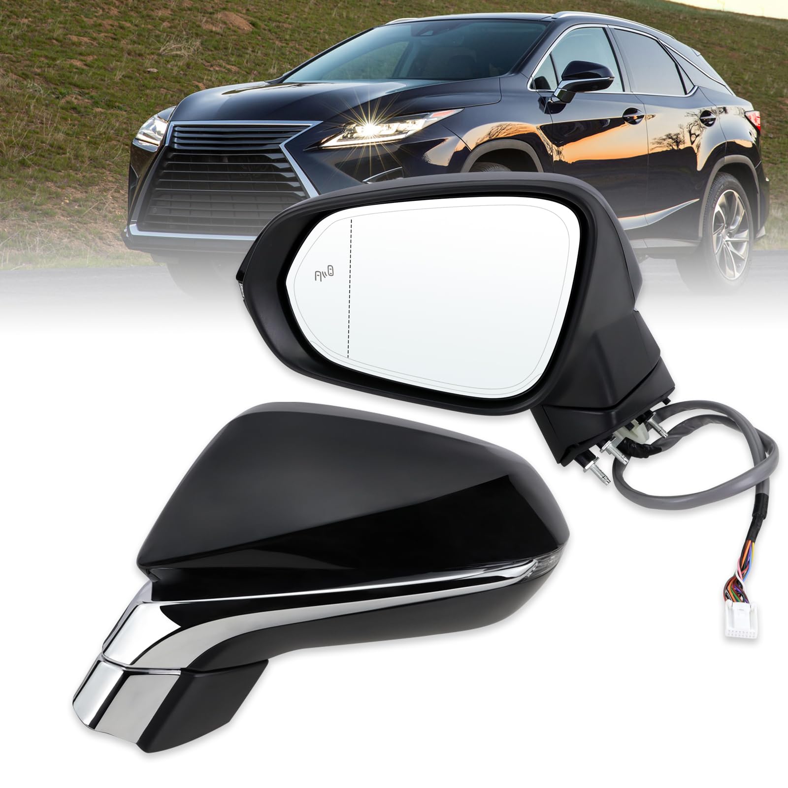 Amazon.com: Lqito Left Driver Side Mirror Compatible With 2016