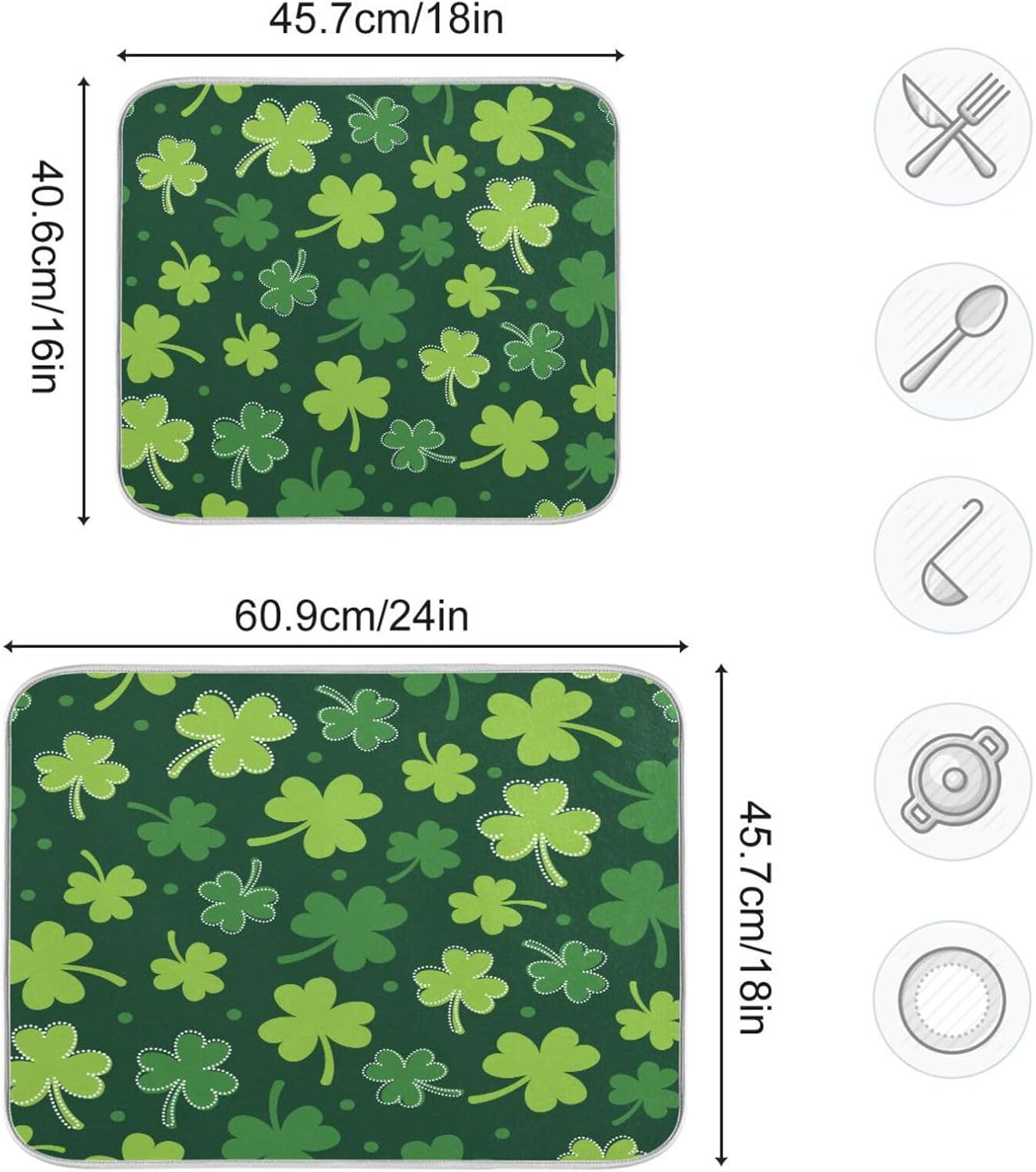 Alfombrilla Diatomita Cocina Alfombrilla Escurridor Diatomita DUJUIKE - Absorbe Agua Rápido, Antideslizante, Para Cocina O Mascotas 50x60cm Base