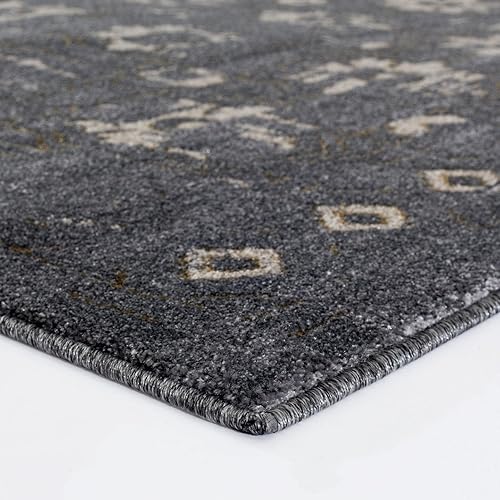 Miniatura 4 de Luxe Weavers - Alfombra de área gris floral de 5.2 x 7.2 pies, alfombra envejecida moderna