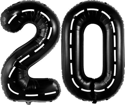 Miniatura 9 de KatchOn, Globos verdes claros del número 20, grandes, 40 pulgadas, globos verdes del número 20, decoraciones de feliz cumpleaños de 20 pulgadas,