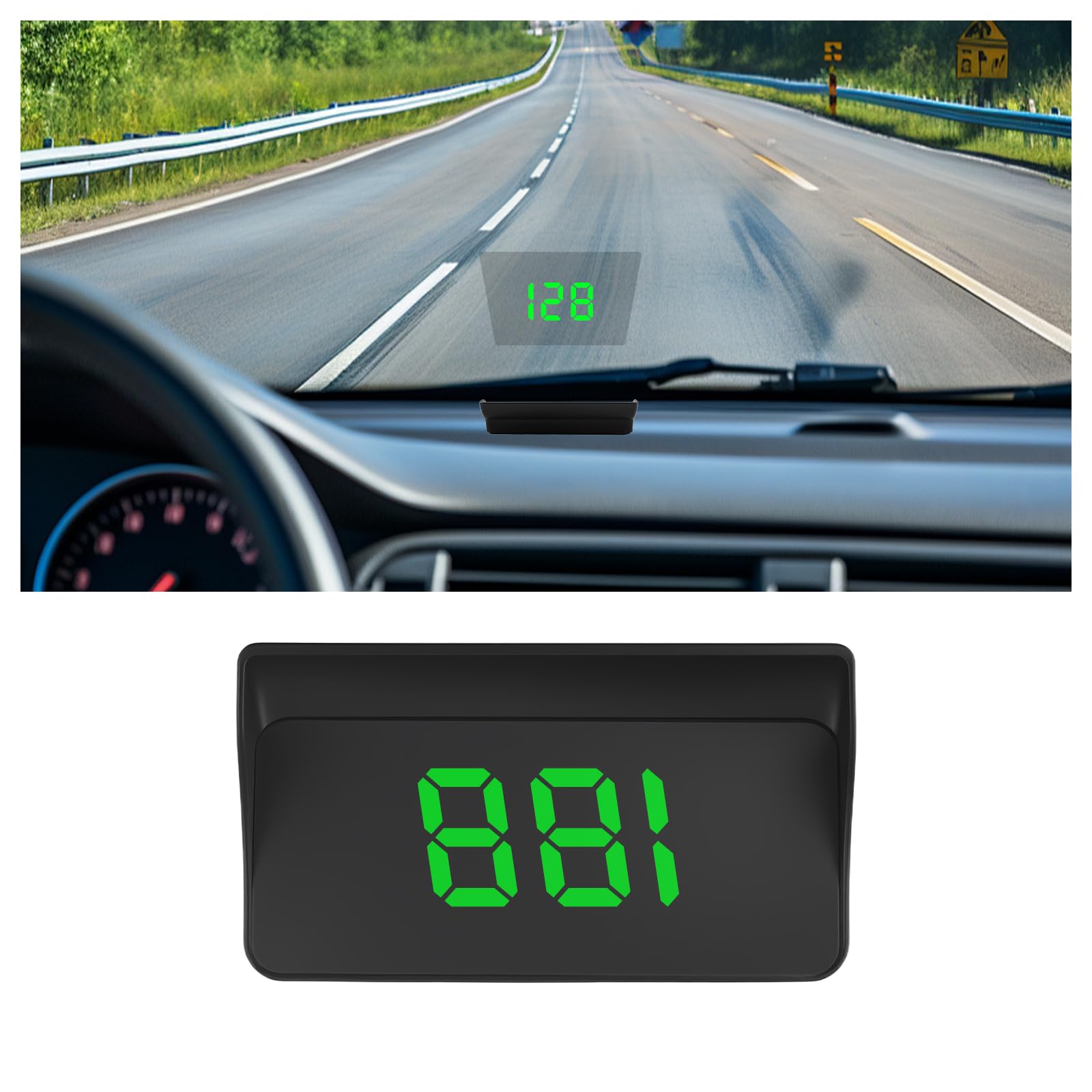 GPS Heads up Display for Cars with HD Large Font USB Plug Play Digital Speedometer for Car with