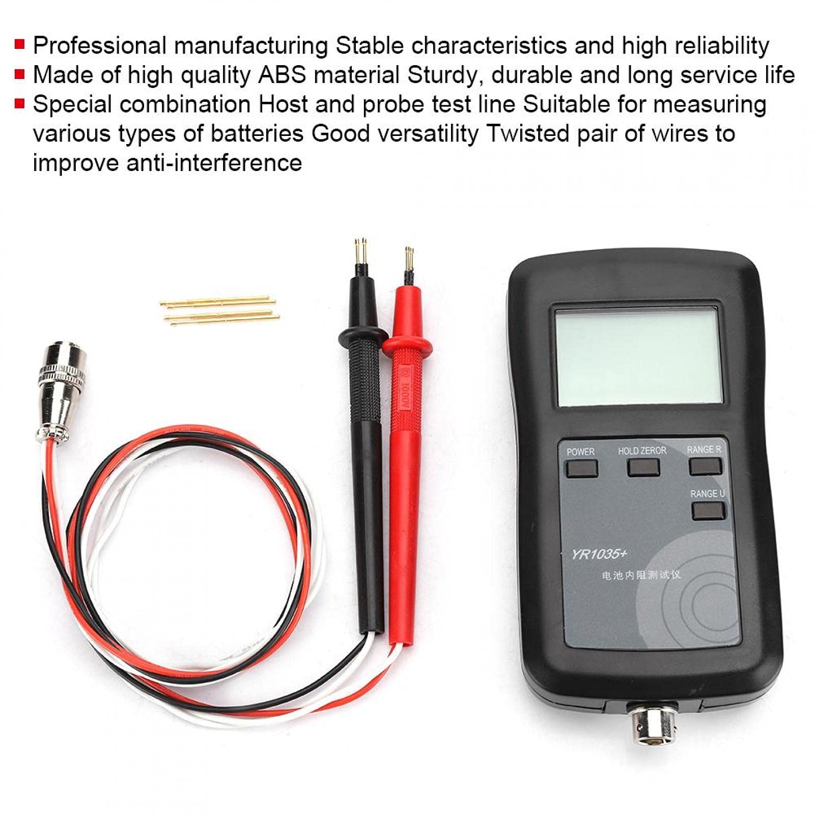 Comprobador De Comprobación De Batería Universal, Sistema De Cuatro Cables, Batería De Litio Alta, Medidor De Resistencia Interna, Detector, Detector, Alcalina, Batería De Celda Seca.