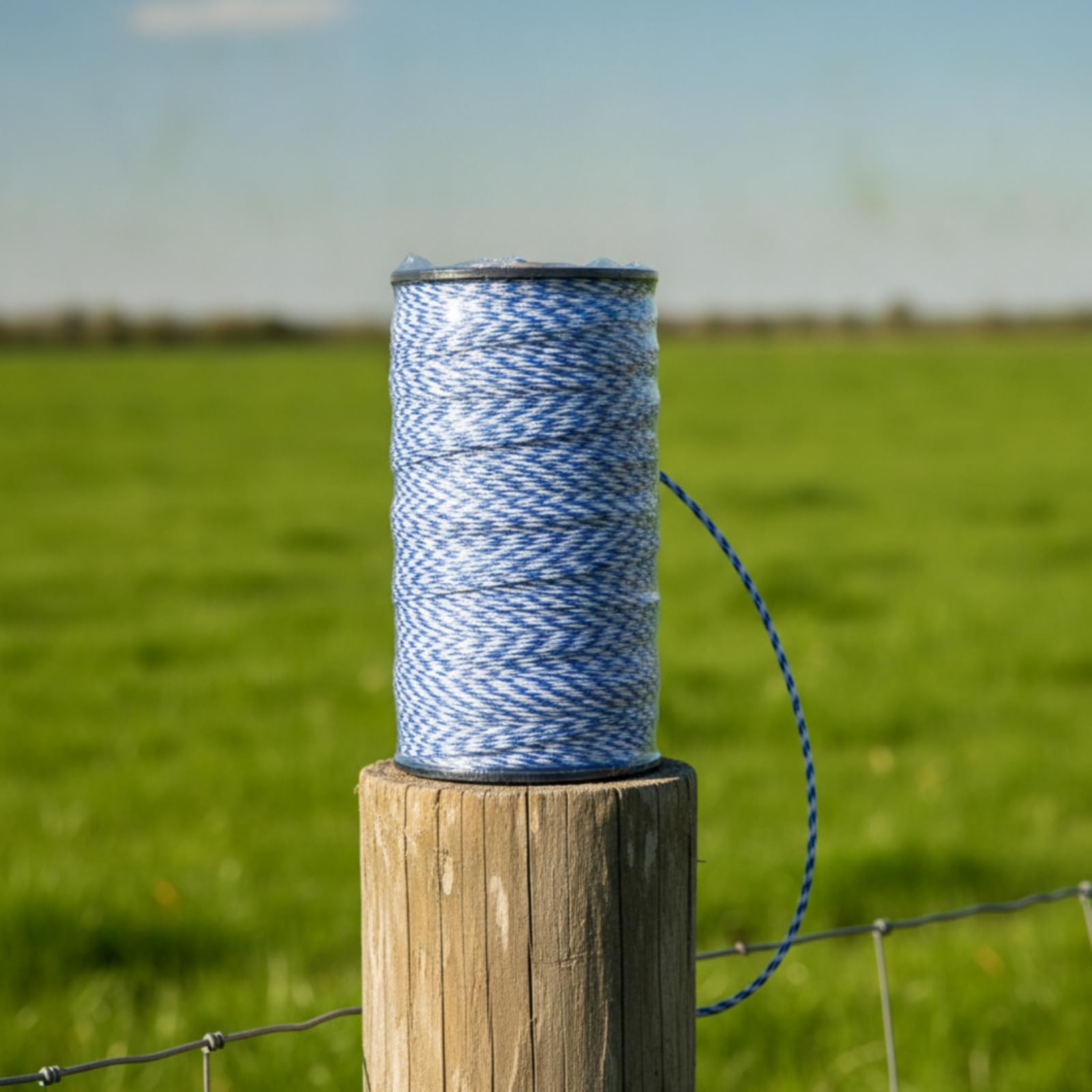 Elektrozaun Drahtseil Seil Leitungsseil Leistungsstark mit Niedrigem Widerstand Und Geflochtener Struktur für Effektive Abwehr von für Bauernhöfe Pferdeweiden Gartenbereiche