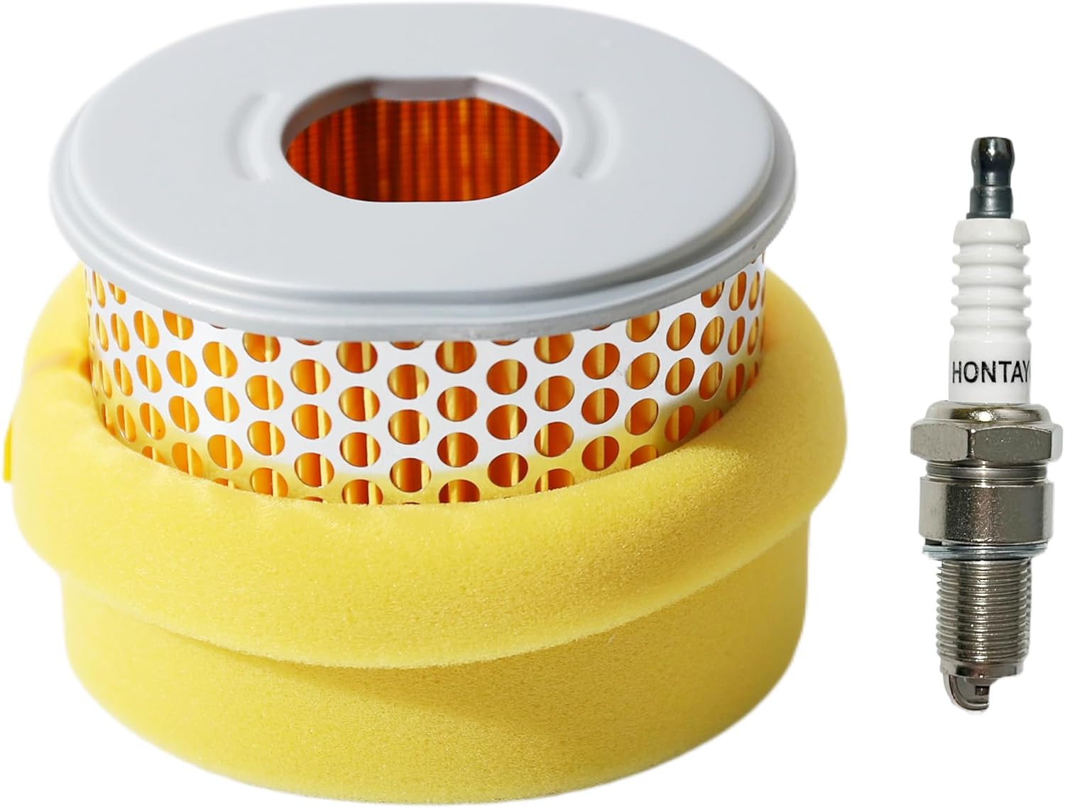 4 Pack GX270 Air Filter w/Spark Plugs Replace Honda GX240 8HP 9HP Engine for 17210-ZE2-505 17210-ZE2-515 17210-ZE2-821 17210-ZE2-822 Lawn Mower Parts