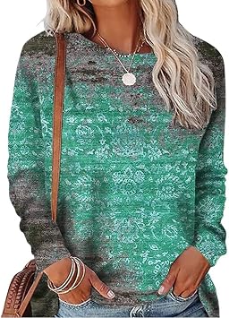 Polyester Fashion Print Shirt Long Sleeve Regular FitE S