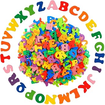 Pack of 540 Foam Rubber Letters Self-Adhesive Foam Letter Stickers Colourful Letters for Stickers for Card Decoration School DIY Crafts Scrapbooking