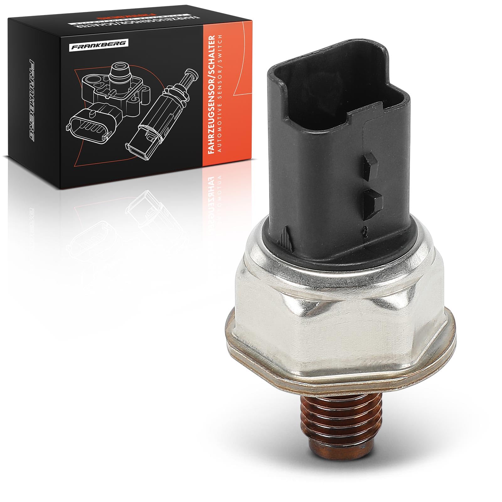 Frankberg Sensor de presión de combustible 3-Polos Compatible con C4 Grand Picasso I UA C3 Picasso SH Berlingo Multispace B9 207 SW WK Berlingo/Berlingo Replace# 55PP0203