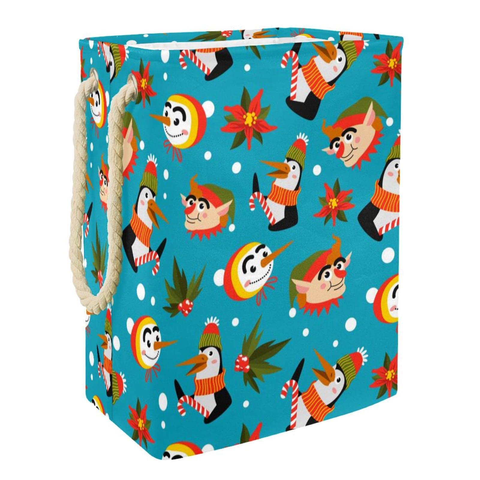 Grand panier à linge pingouin pour dortoir étudiant et organisation des vêtements de salle de bain