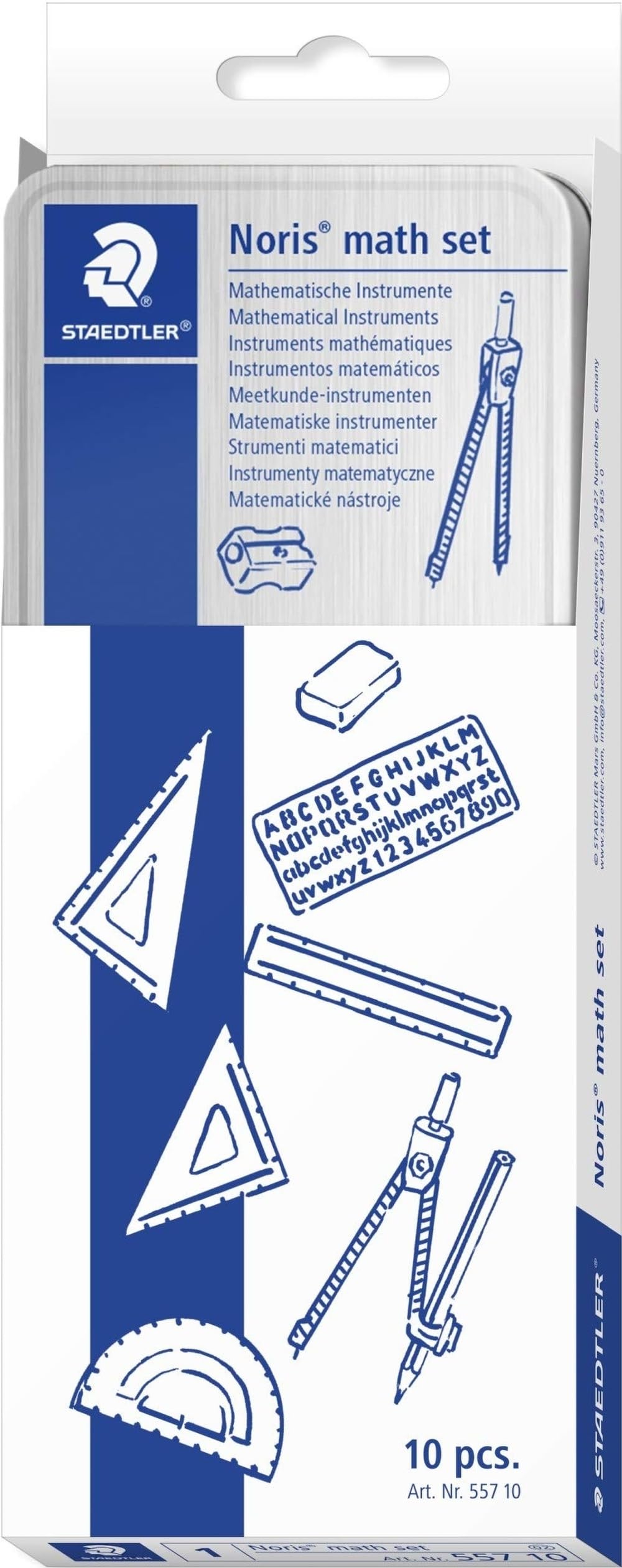 Amazon.com : Staedtler 557 10 Noris Club Mathematical Set : Office