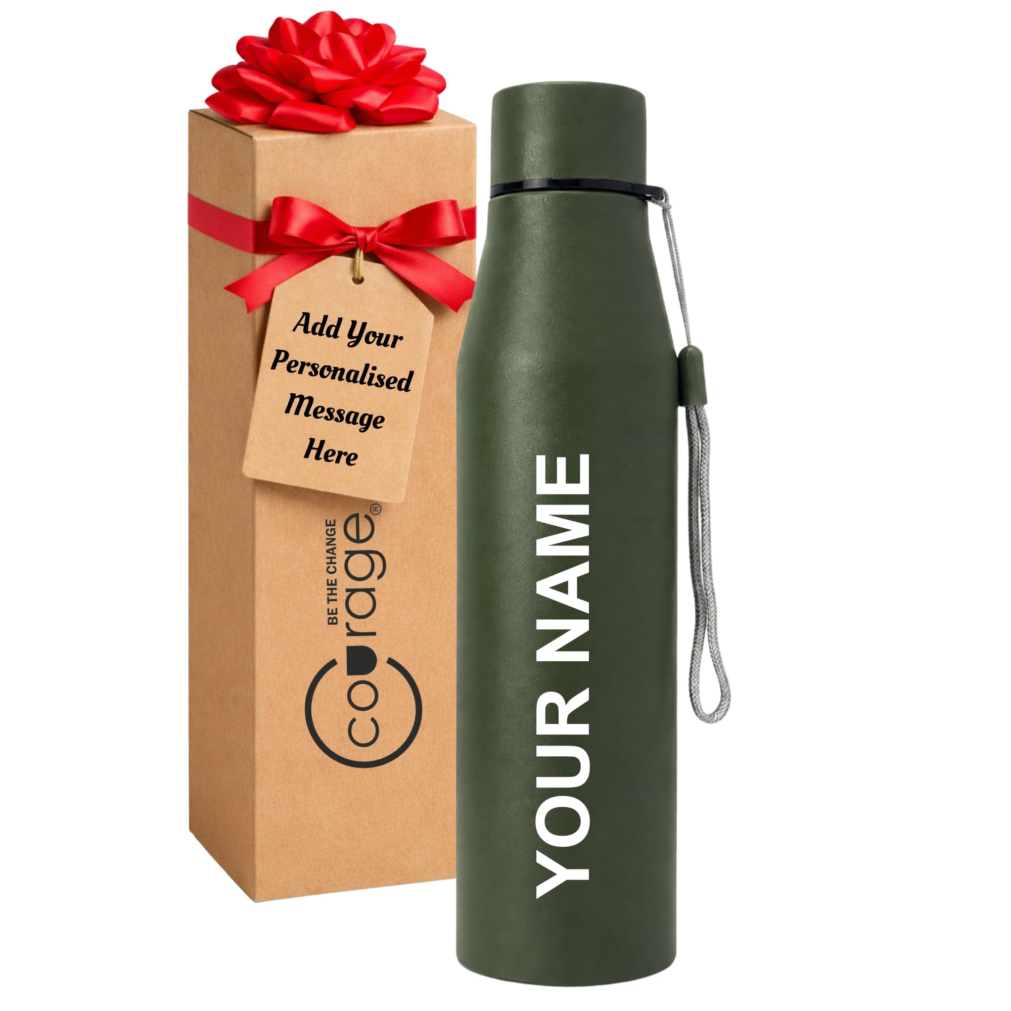 Personalized Name Engraved Water Bottle 1 Litre (Pink)| Custom Laser Engraved Stainless Steel Bottle |Leakproof Water Bottle with Carry Loop for Gym, Office & School |Gift for Kids, Men & Women. — Amazon image 12