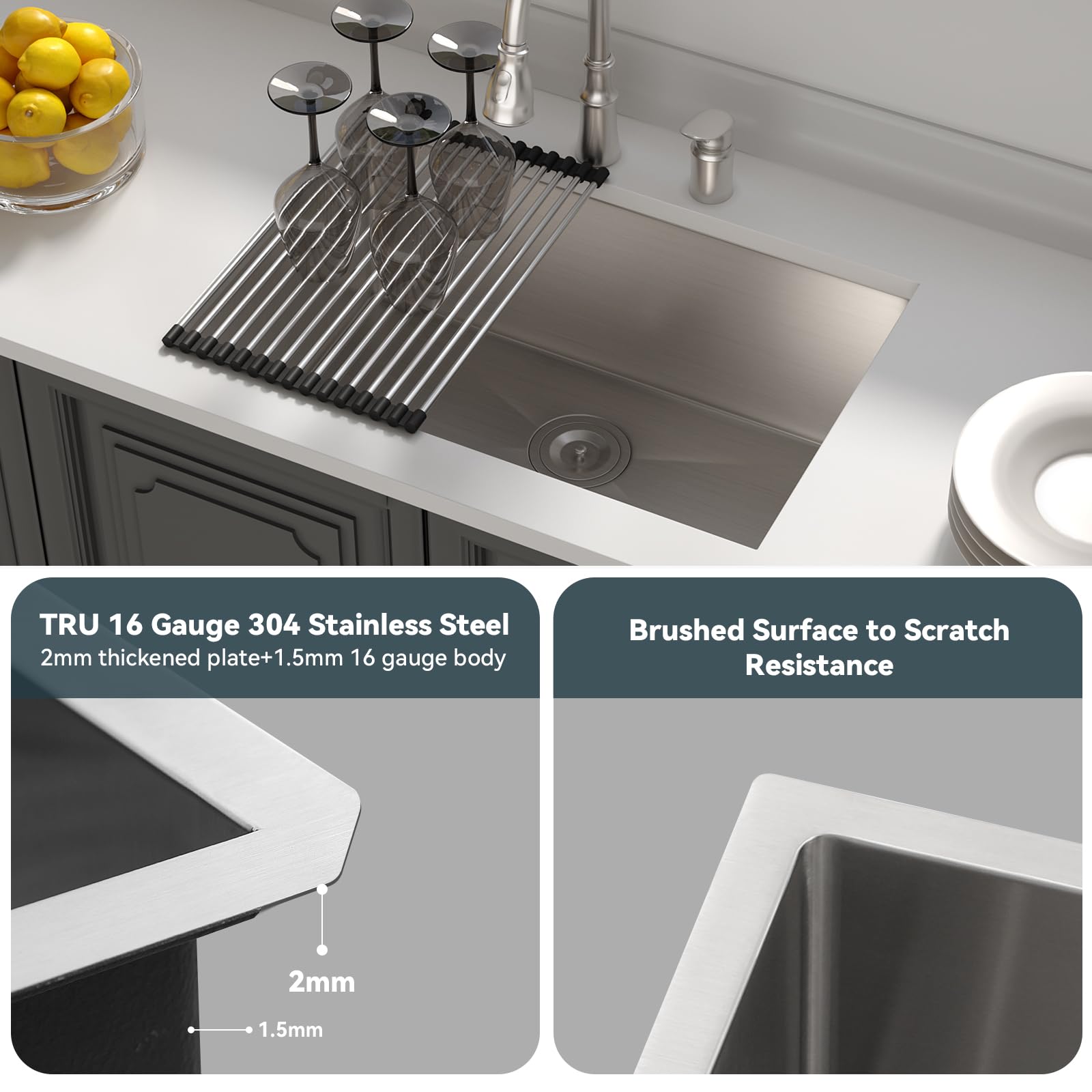 28 Kitchen Sink Undermount 28 Inch Kitchen Sink