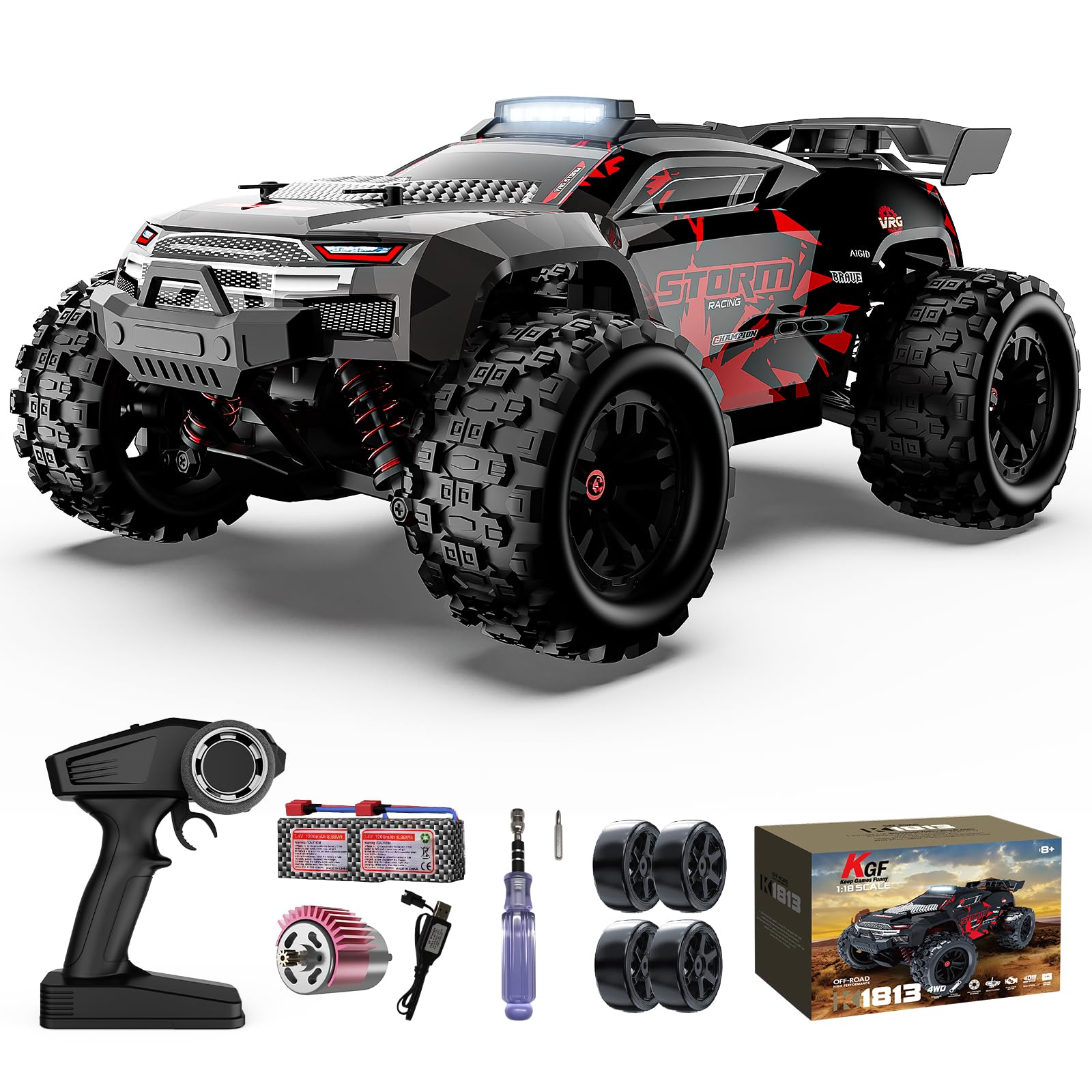 KGF 1 18 Scale All Terrain RC Cars 40km h High Speed Remote Control Car 2 4Ghz RC