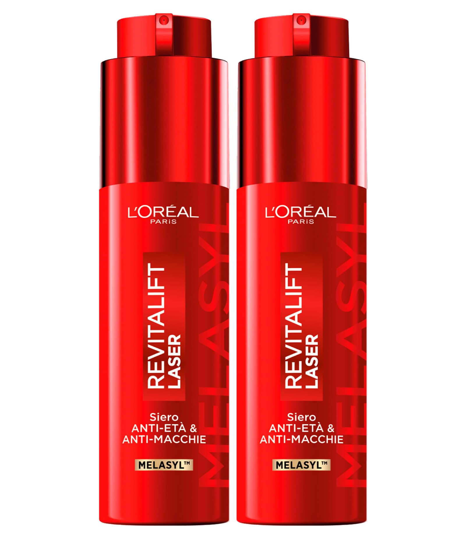 L'Oréal Paris Revitalift Laserowe serum do twarzy w kremie przeciw starzeniu się przeciw plamom, nawilżające, ujędrniające, do odświeżonej i elastycznej skóry z melasyną, witamina C i niacynamid, 2