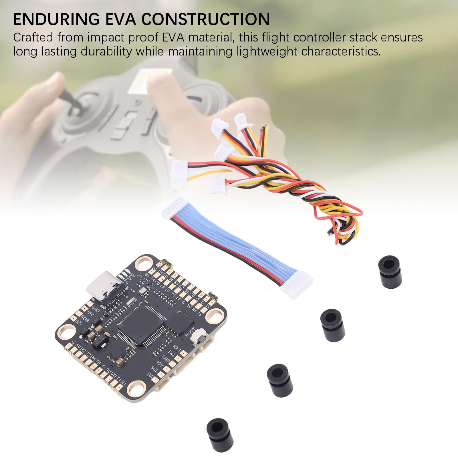 Tbest Drohnenflugcontroller, Kompatible 80A Bürstenlose ESC -Flugcontroller für 13 15 -Zoll -FPV -Drohnen