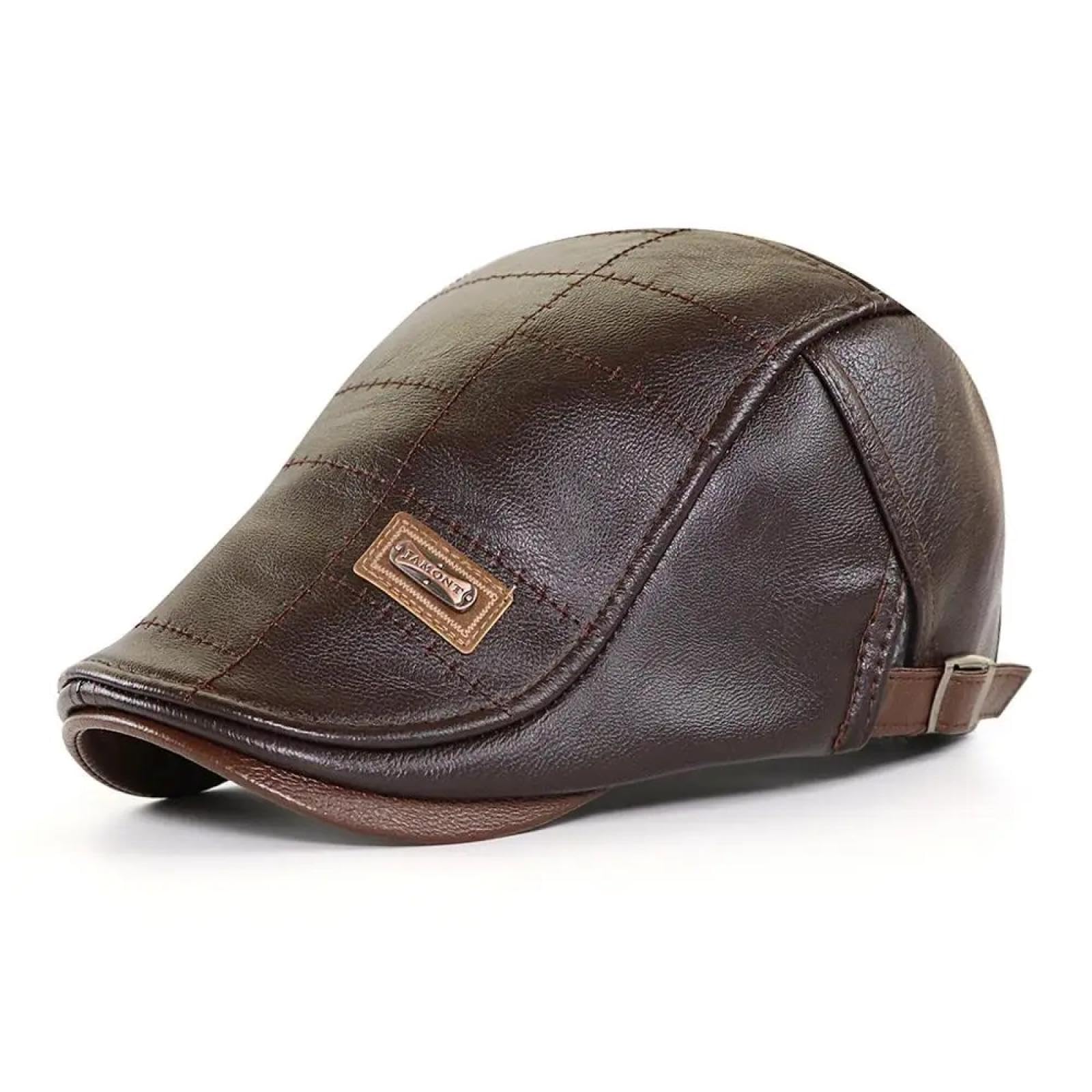Czapki Czapki Skullies Czapki Beanie Newsboy Czapka Mężczyźni Duckbill Beret Kapelusz Zima Jesień Ciepłe Płaskie Czapki Vintage Man Boinas Czapki