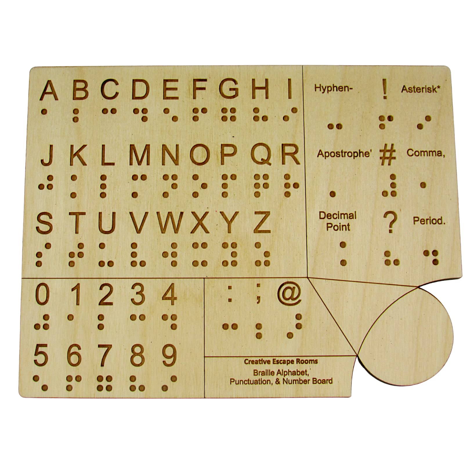 Buy Creative Escape Rooms Advanced Braille Learning Board for The ed