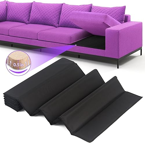 HomeProtect Soporte de cojín de sofá grande 22 x 68-81 Protector de sofá extra firme para sofás caídos, cojín de muebles de 0.5 pulgadas de grosor,