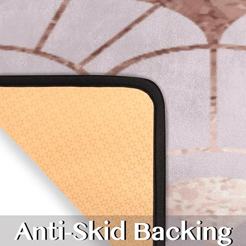 Vista 52 de Tapete de cocina acolchado con patrón de estrellas brillantes, antifatiga, juego de 2 piezas, duradero, resistente a las manchas, parte inferior