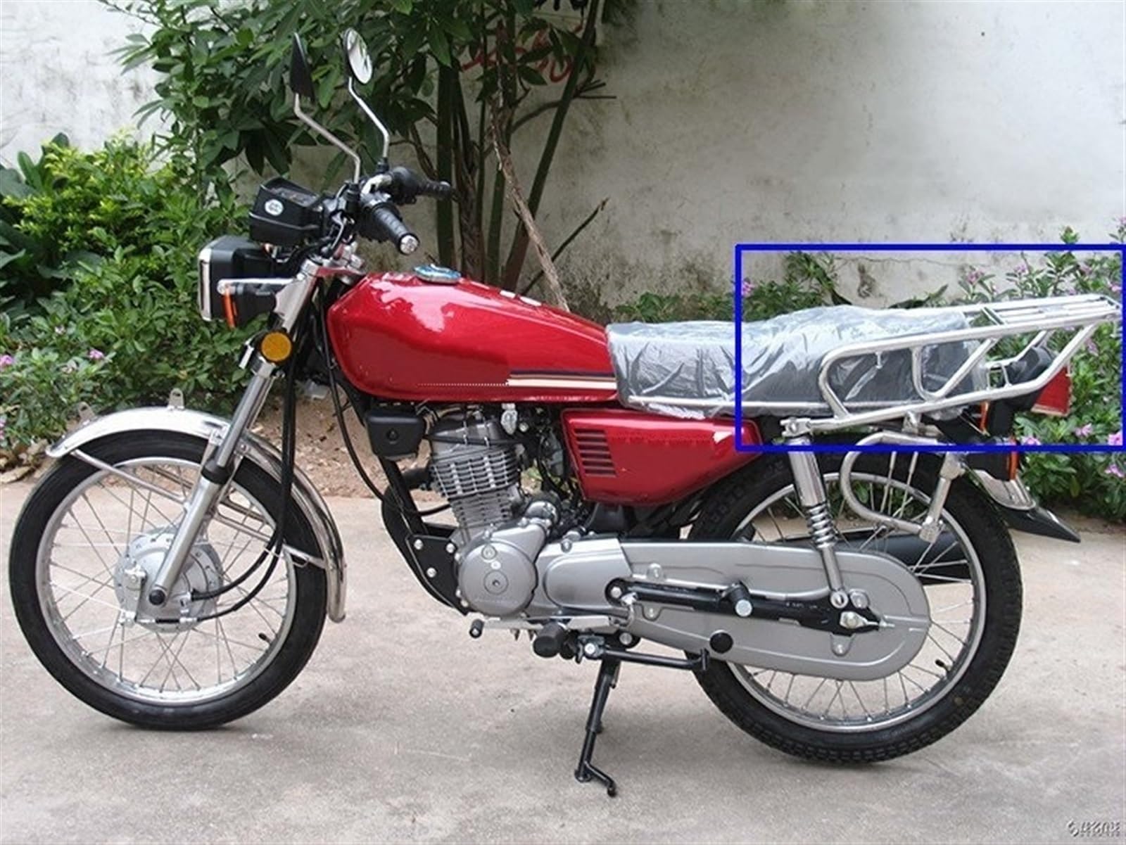 portapacchi posteriore moto Portapacchi posteriore per motocicletta, portapacchi per sella, CG 125 CG125, bici da uomo