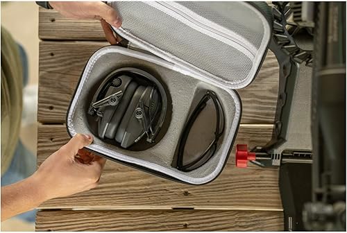 Miniatura 7 de Walker's XCEL Digital GWP-XSEM-BT - Orejera electrónica con claridad de voz, Bluetooth gris y funda de transporte para gafas de disparo, multicolor,