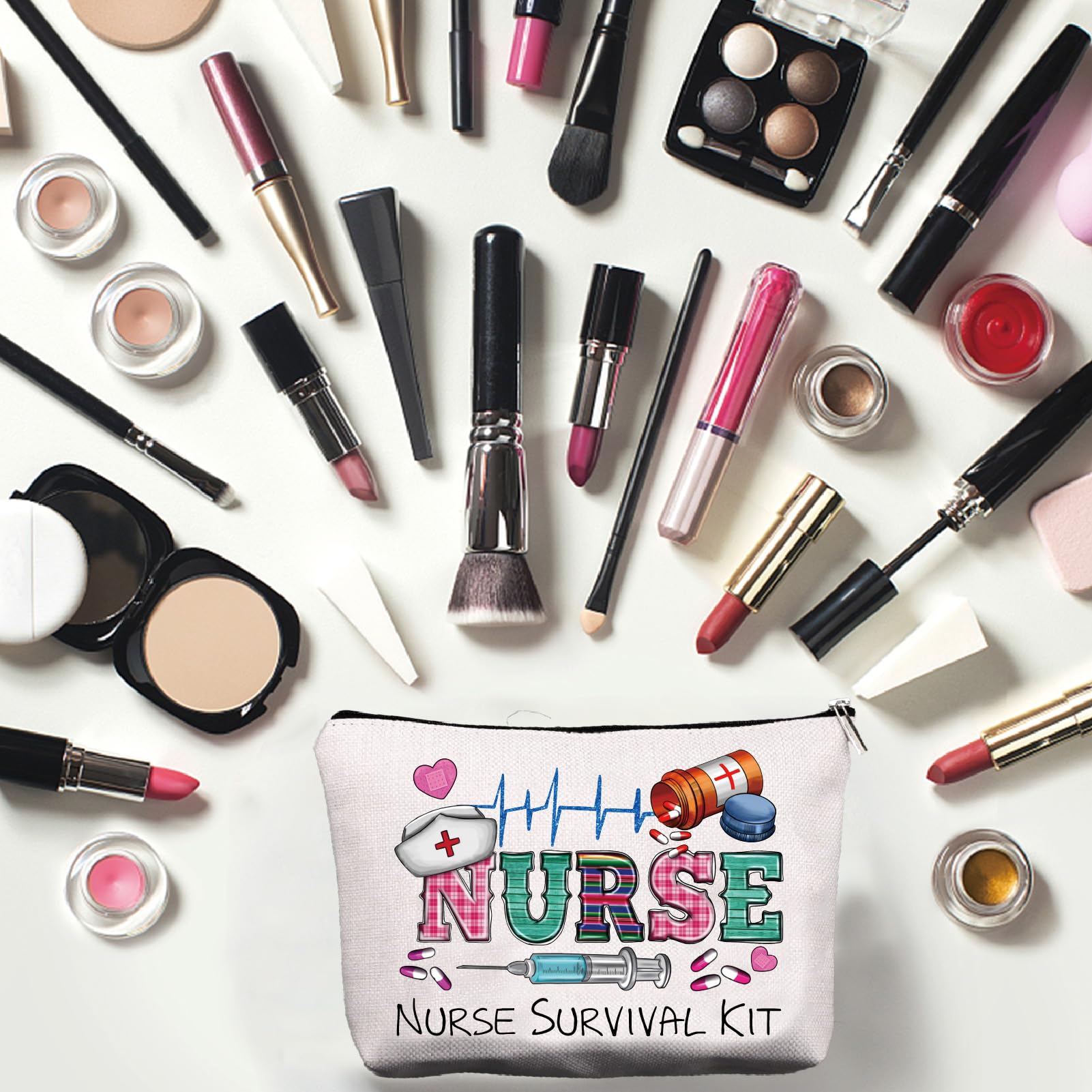 Enfermera En Apuros Bolsa De Maquillaje De Enfermera 25x18cm