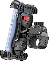 Vista 9 de Grefay Soporte universal para teléfono de bicicleta, soporte universal para teléfono de motocicleta con rotación de 360 grados para teléfonos