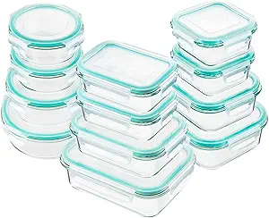 Bayco Glass Food Storage Containers with Lids