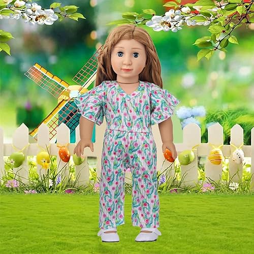 Miniatura 7 de 10 juegos de ropa de muñeca americana de 18 pulgadas, incluyendo 10 de ropa de muñeca para muñecas americanas, regalos de cumpleaños para niños