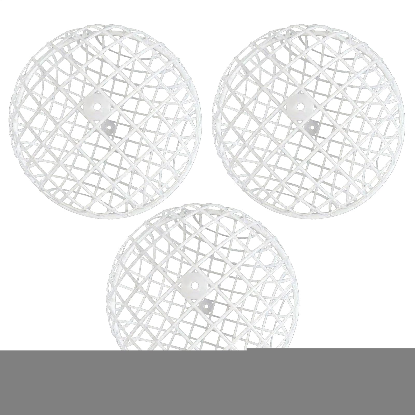 Cage à boules pour poulet mobile et roulante en lot de 3 pièces