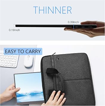 15.6 Wireless Portable Monitor 1080P FHD IPS 100% sRGB, Built-in Kickstand Second Screen for Laptop, AirPlay & Miracast Wireless Casting, USB-C HDMI Plug and Play External Display for PC Phone