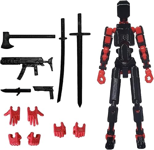 Miniatura 23 de Figura de acción T13 de montaje completa, figura de acción impresa en 3D de Titan 13, figura de juguete impresa en 3D Titan13, muñeco ensamblado 13