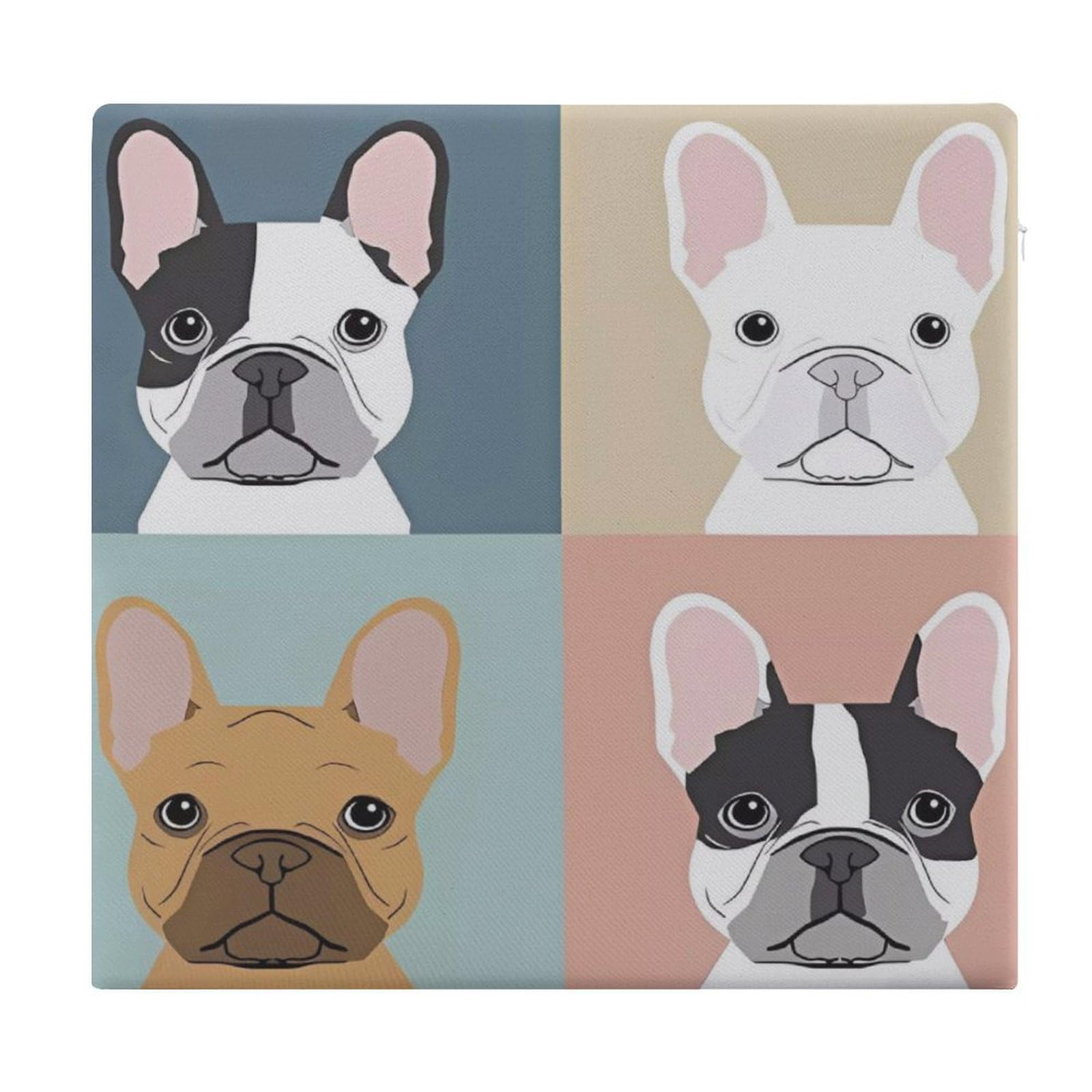 Coussin de siège bouledogue français ergonomique à mémoire de forme