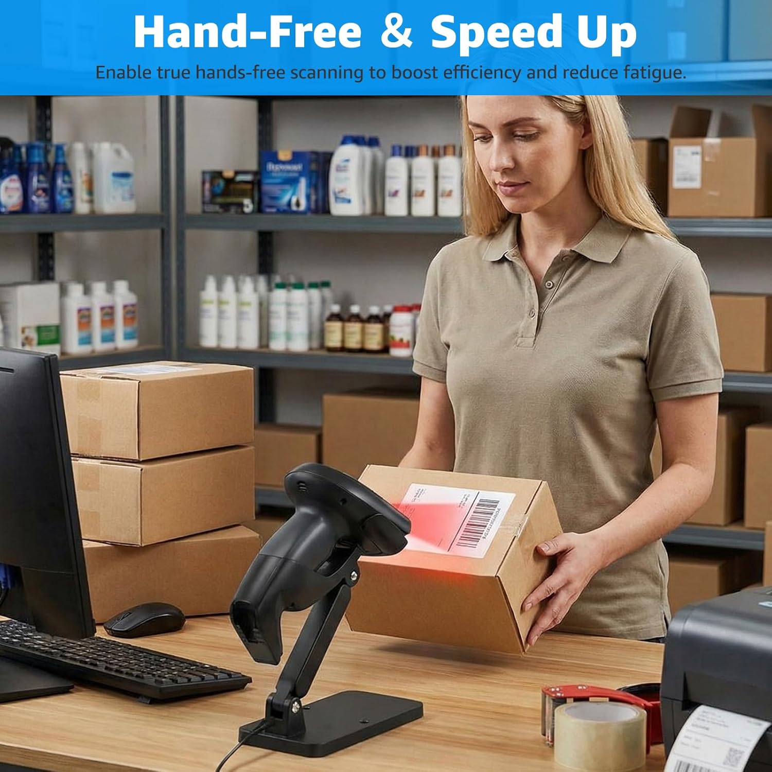 Barcode Scanner Stand Barcode Scanner Holder [New Version 2026] for Symbol Motorola Zebra Honeywell 1200G 1202G 1250G 1300G 1400G 1470G 1472G 1500G 1900G 1911i LS2208 LI3678 DS3608 DS3678 Bracket (2)