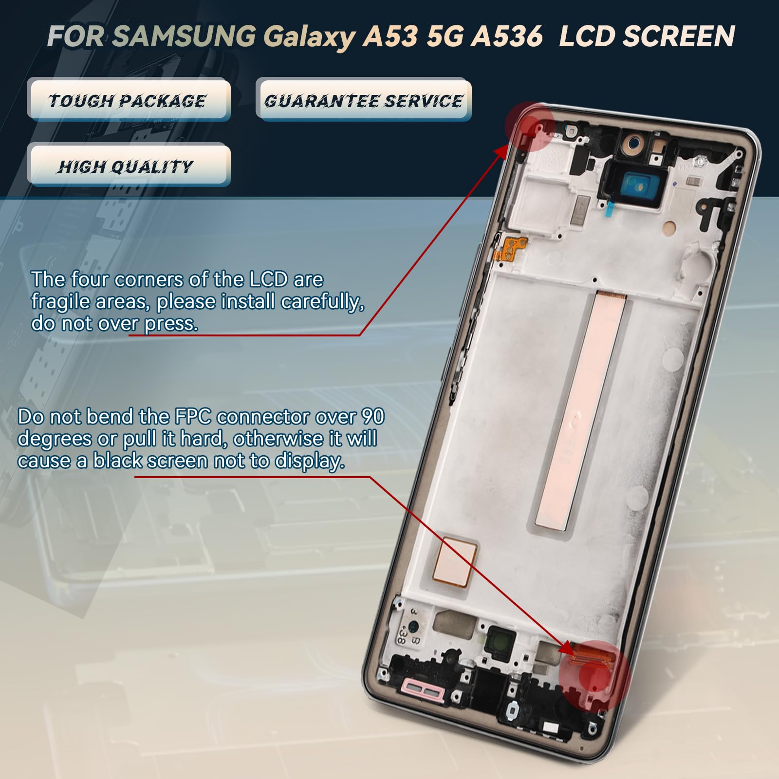 Amazon.com: Display for Samsung Galaxy A53 5G A536 A536B A536U