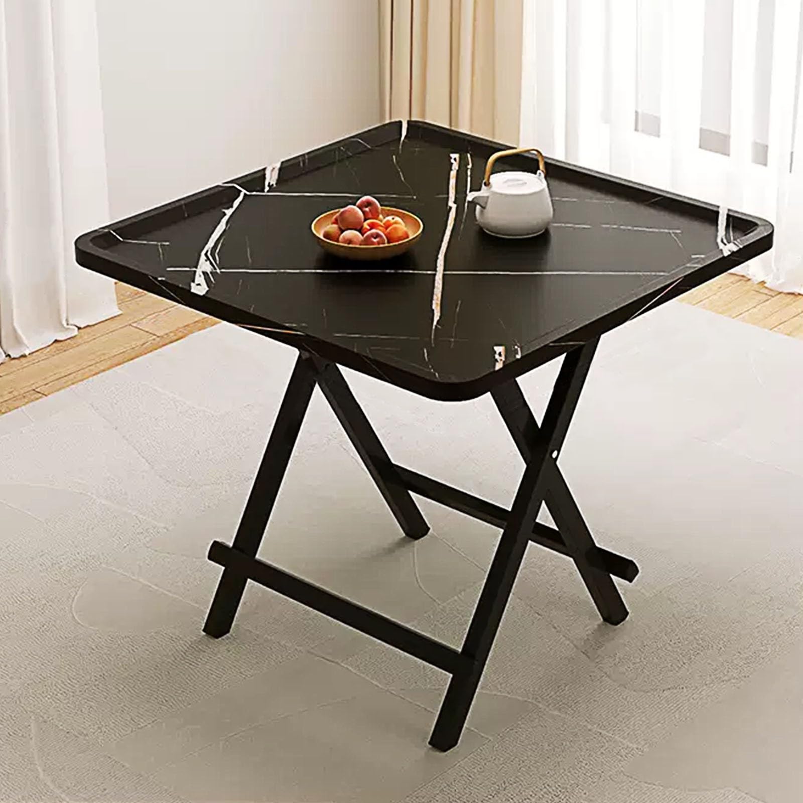 Table de cartes pliante carrée 24x24in pour jeux et camping