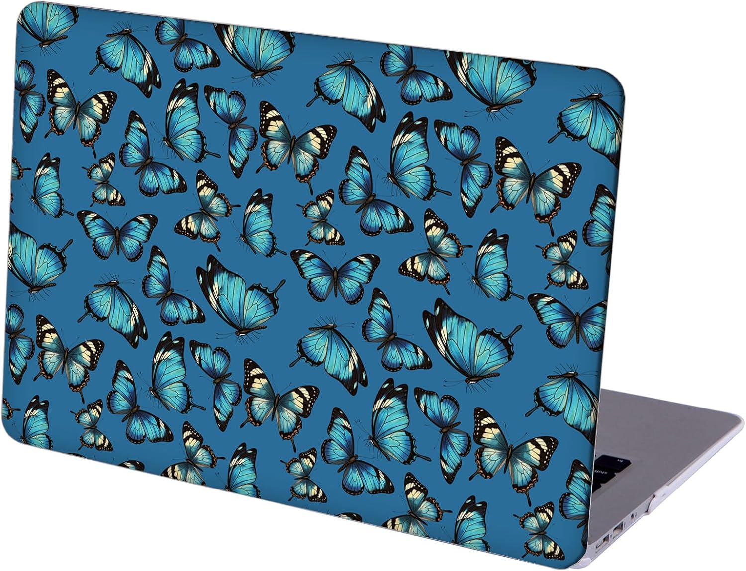 Compatible with MacBook Neo 13-inch, Hard Shell Case with Keyboard Cover and Screen Protector (A3404 A18 Pro chip, 2026 Release) - Butterflies MD8454
