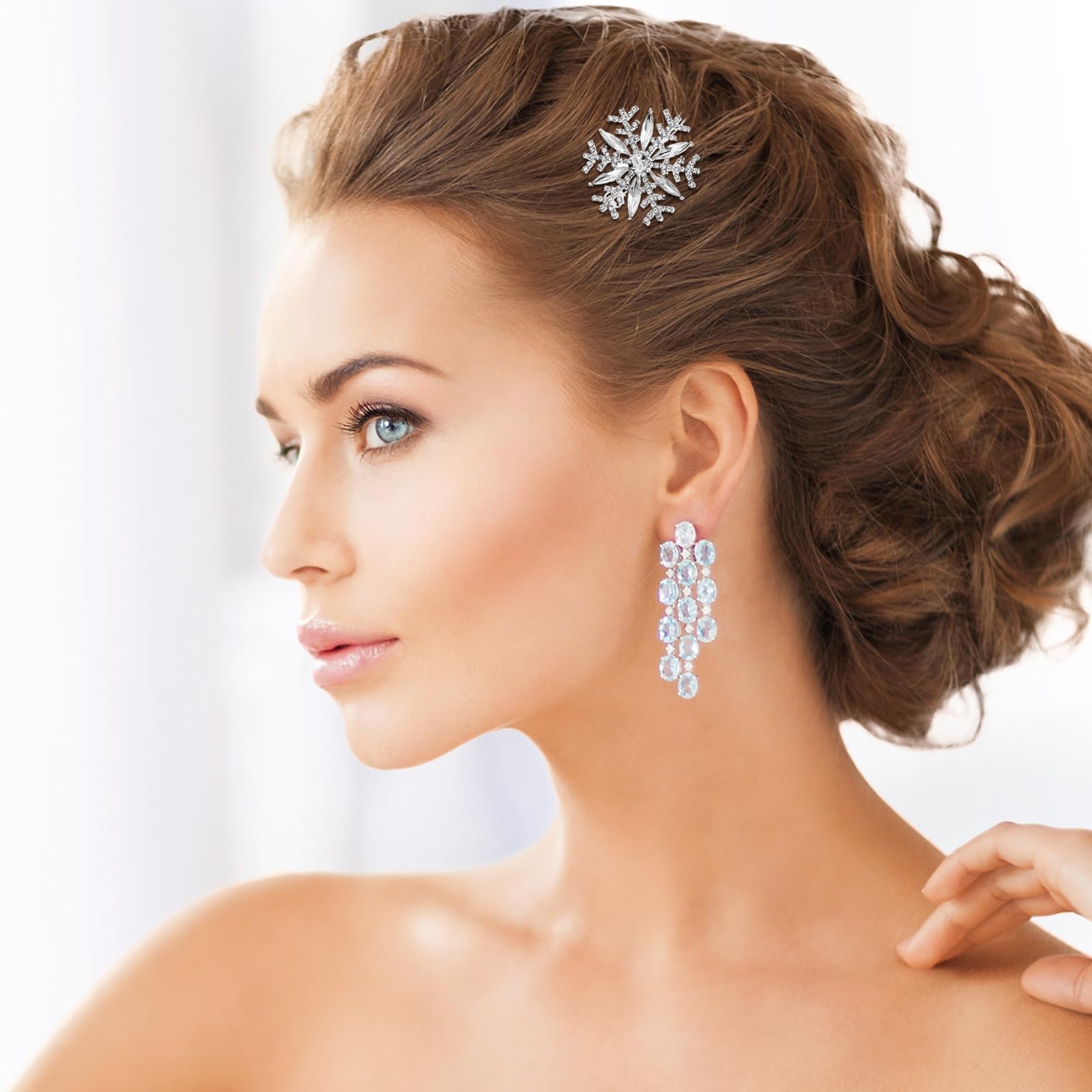 minkissy 5pcs Wedding Hair Clips Clips Elegant Pearl Hairpins for Women Christmas Hair Accessories, Wedding Party Decorations - Image 3