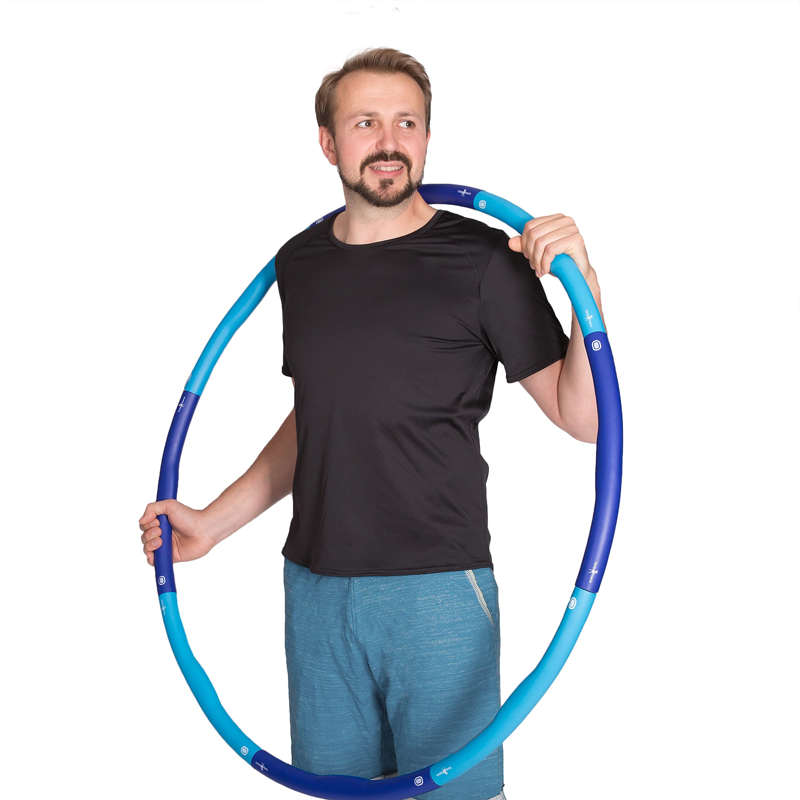 HOOPOMANIA Hula Hoop Reifen Erwachsene [1,2 – 2 kg] Hula Hoop für Anfänger mit Schaumstoff