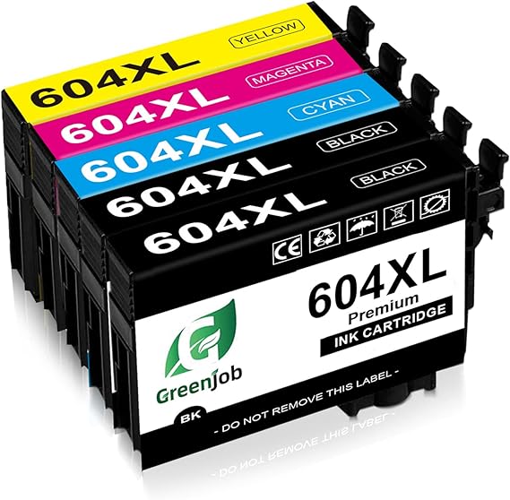Greenjob 604XL Ink Cartridges Replacement for Epson 604 Ink Cartridges