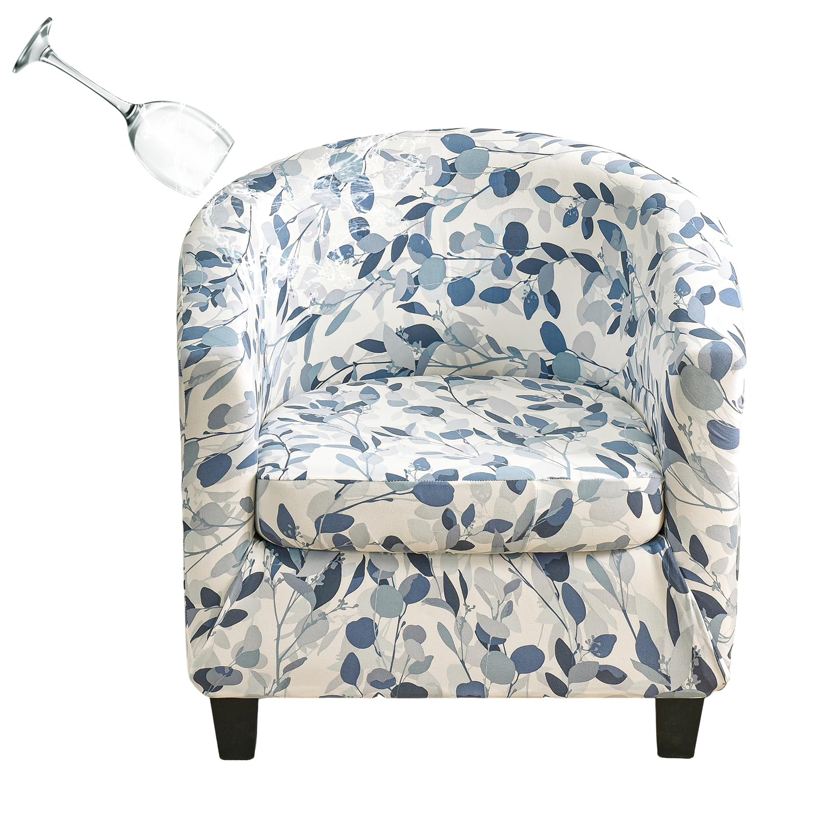 GOSTADY Waterproof Printed Club Chair Slipcover