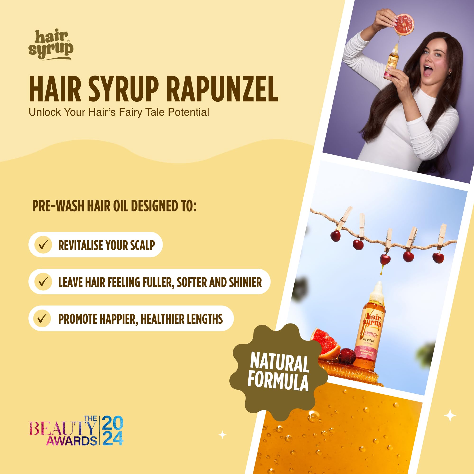 Hair Syrup, Gold, 100 ml (Pack of 1) - Image 2