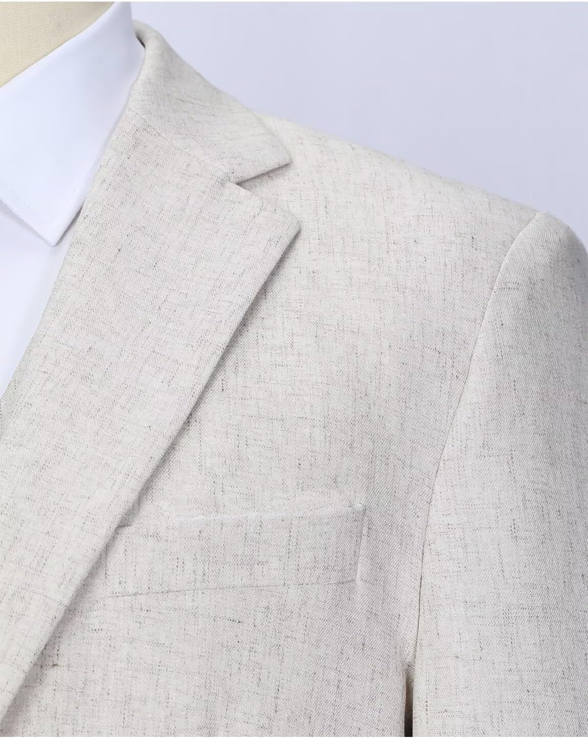 Size 6 Boys Linen Suits for Kids Summer Slim Fit 3 Piece Beach Wedding Outfit Light Weight Tuxedo Linen Suit Set