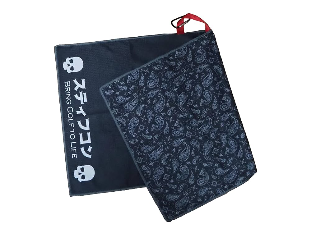 リビエラカントリークラブ　ゴルフタオル タオル ワードマークロゴ ホワイト × フィールドグリーン