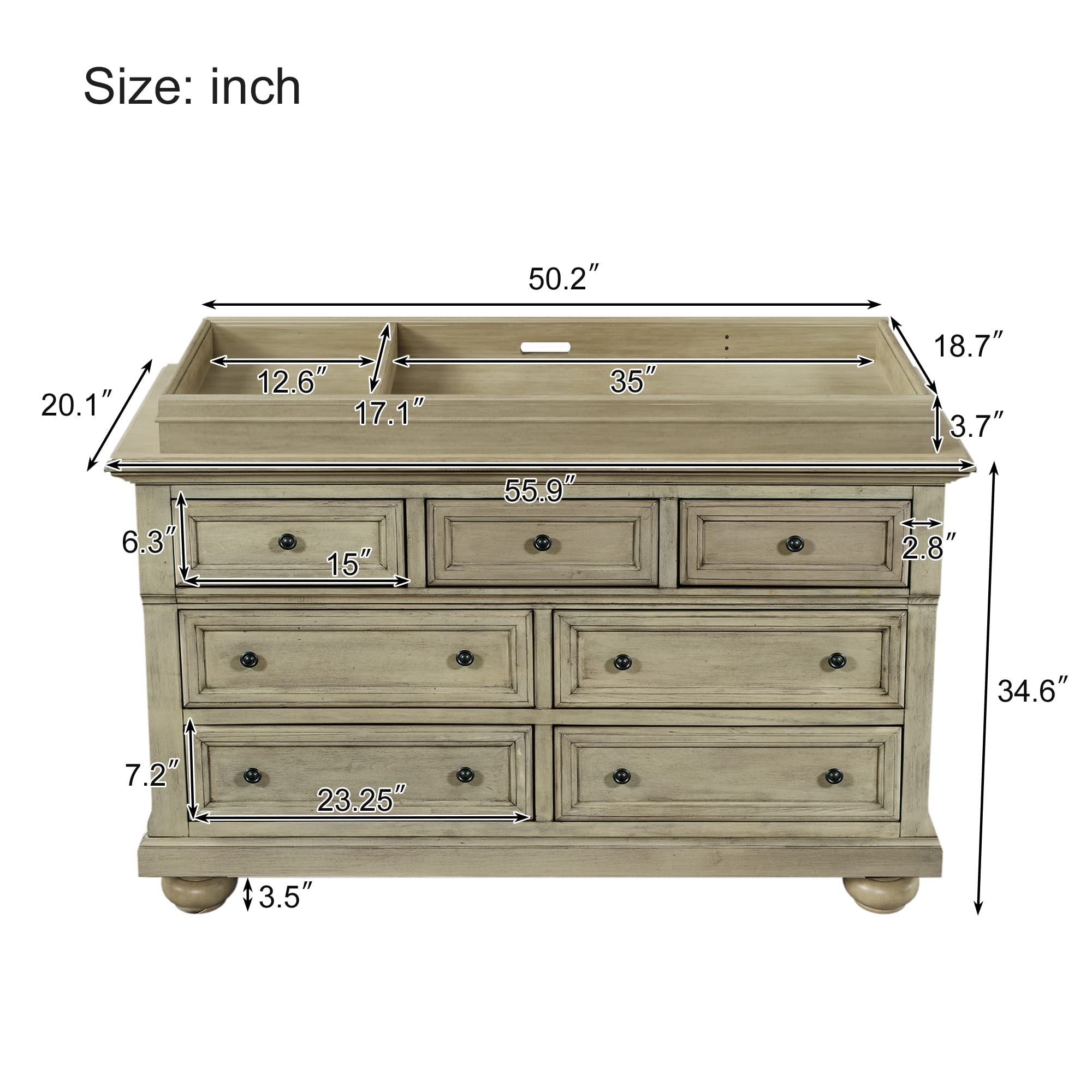 Maykoosh Lakefront Luxury Walkup Changing Table