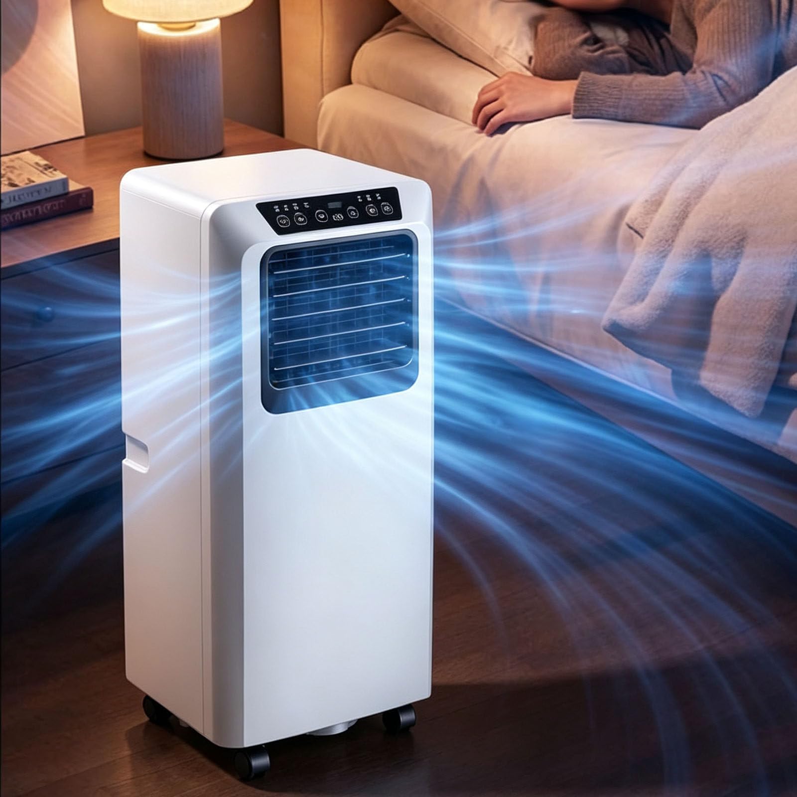 Smart Portable Air Conditioner, 3-IN-1 Evaporative Air Cooler 1500W