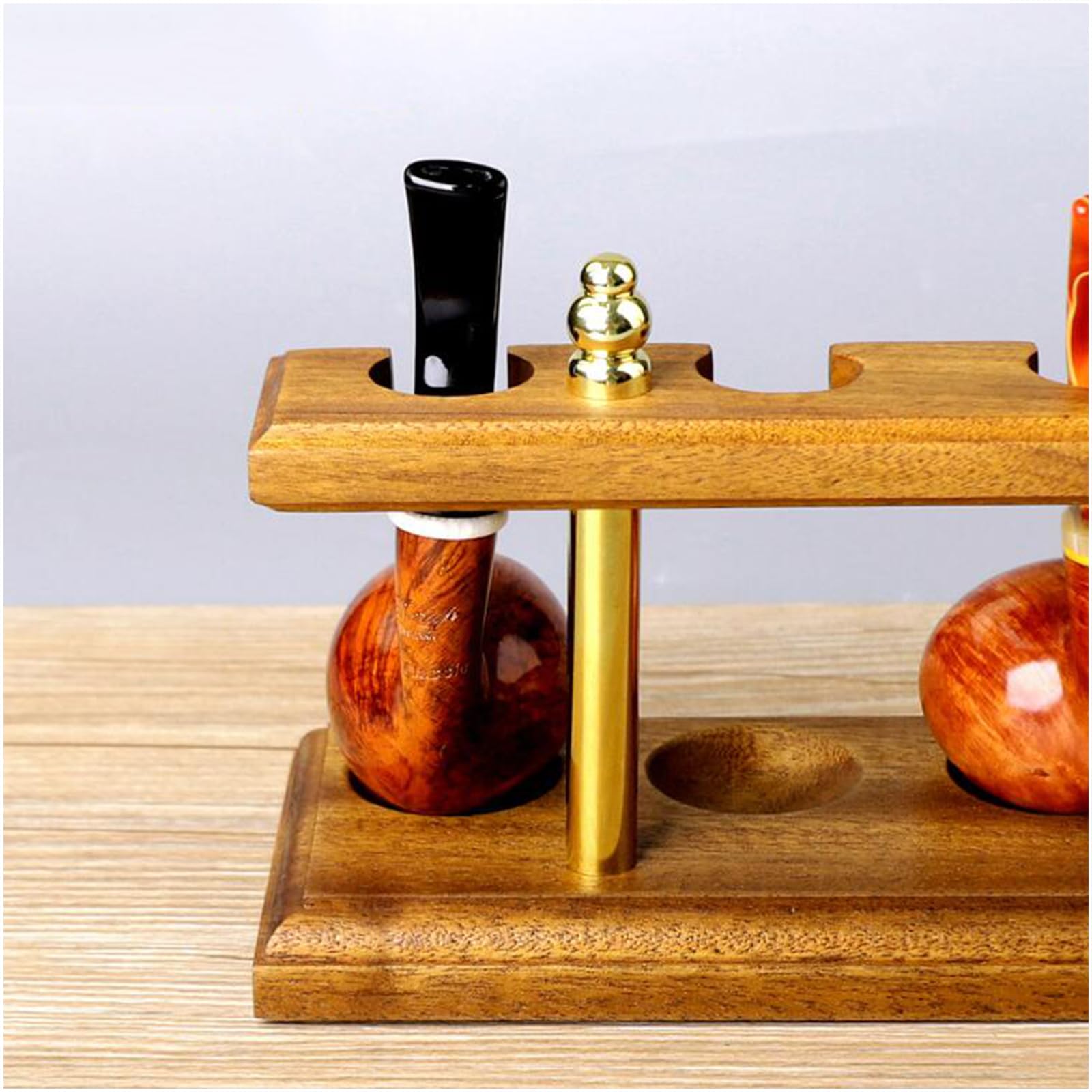 Soporte de madera for pipas tabaco - for con accesorios universales 7 puntas Regalos for hombres